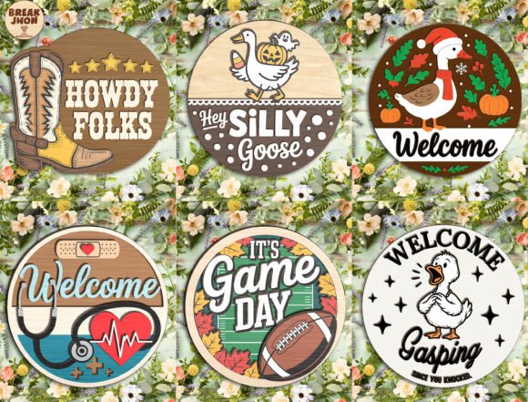 Download Welcome Door Hanger Laser Cut File Svg - Welcome door hanger Collection
