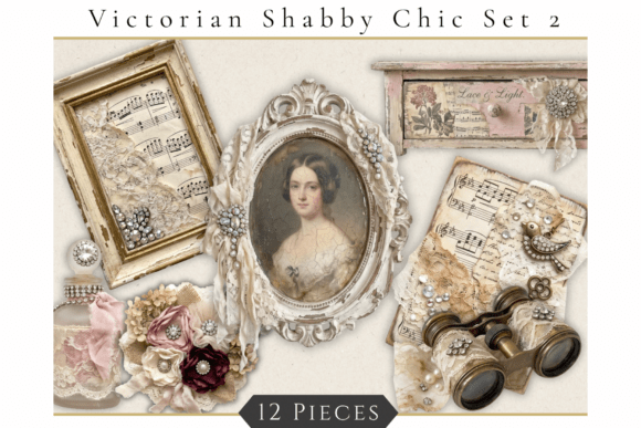 Download Vintage Lace Ephemera Graphics Set 2 - Premium Bundle